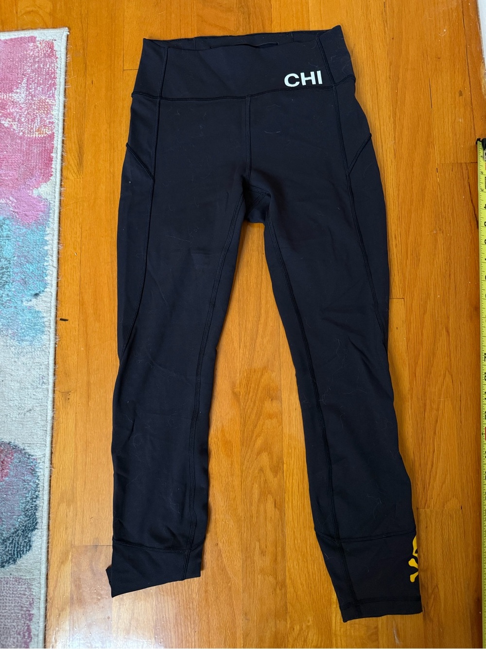 lululemon athletica Black Performance Leggings with CHI Logo